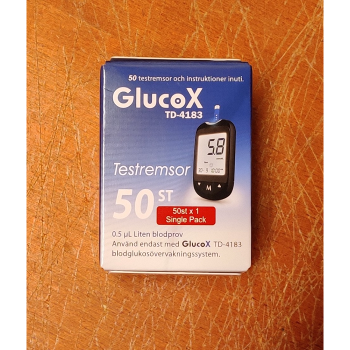 GlucoX TD-4183 testiliuska 50 liuskaa