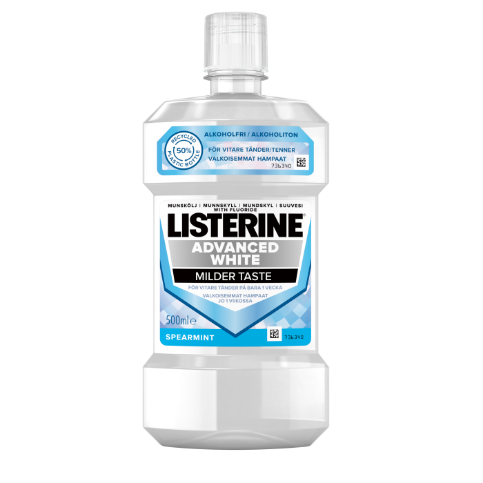 LISTERINE Advanced White Milder Taste suuvesi 500 ML kuva 2