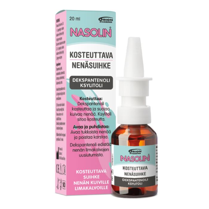 NASOLIN KOSTEUTTAVA NENÄSUIHKE 20 ML kuva 2