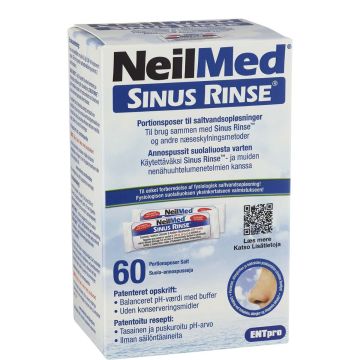 NeilMed Sinus Rinse suola-annospussi 60 kpl