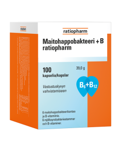 Maitohappobakteeri + B ratiopharm 100 kaps