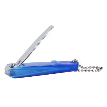Vitry Blue Pocket Nail Clipper With Chain 1 kpl