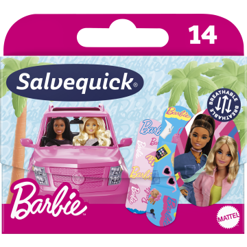 Salvequick Barbie lastenlaastari 14 kpl