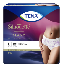TENA SILHOUETTE NORMAL BLANC L 10 KPL