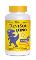 Devisol Dina mustikka appelsiini 15 mikrog 120 tabl