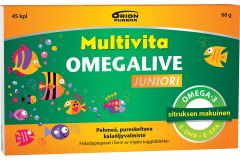 Multivita Omegalive Juniori 45 geelitabl